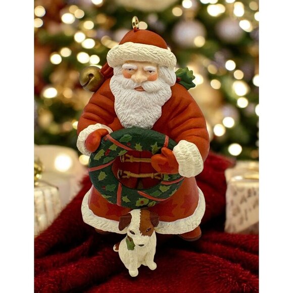 Hallmark Keepsake Santa's Friend Christmas Tree Ornament Marjolein Bastin 1997 - Picture 1 of 8